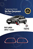 Fiat Linea Krom Sis Farı Çerçevesi 2 Prç. 2012 Ve Üzeri P.çelik