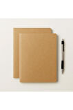 Özel Tasarım Kraft Kapaklı A4 Enzo Çizgili Defter - 180 Derece Açılabilir