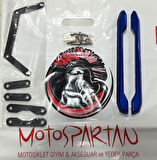 Motospartan Artçı El Tutacağı Siyah - Mavi - Sarı - Kırmızı Yamaha Mt-09 2020 Öncesi