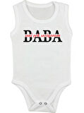 Organik %100 Pamuk Baba Askılı  Bebek Çıtçıtlı Body Badi Zıbın Tulum ZBN051