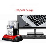 TechTic  Usb 2.0 Docking Combo Kart Okuyucu Sata HDD 2.5 / 3.5 Ide Station