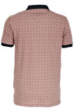 Erkek Polo Yaka Tişört Desenli Gül Kurusu %100 Pamuk Slim Fit T-shirt NCS JEANS 1111