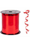 Kırmızı Renk Metalik Rafya 8 mm x 200 MT