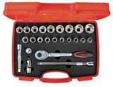 İZELTAŞ 1/2” Altı Köşe Lokma Anahtar Takımı (24 Parça, mm)