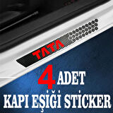 Tata özel Oto Kapı eşikleri Sticker Karbon 4 Adet