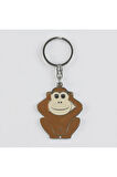 Maymun Figürlü Metal Anahtarlık