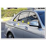 Markadan Mercedes C W203 Krom Cam Çıtası 2001-2007 4 Parça Paslanmaz Çelik