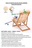 2+1 Nora Şezlong Seti Bahçe-Balkon-Teras-Plaj-Kafe Katlanır Set