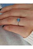 Pırlanta Ve Topaz Cadenza Yüzük