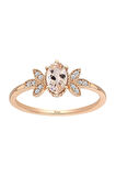 Pırlanta Ve Morganite Taşlı Marbella Yüzük