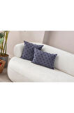 Swita Home İKİLİ Dekoratif Puantiye Keten Kumaşlı Kırlent Kılıfı 43x43, 35X50
