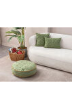 Swita Home Dekoratif Yer Minderi ve İkili Puantiye Keten Kumaşlı Kırlent Kılıfı ,60X60, 43x43,35X50
