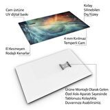 Yolculuk ve Seyahat Cam Tablo - Karışık - Dikey Motif 01-010