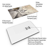 Yolculuk ve Seyahat Cam Tablo - Karışık - Dikey Motif 01-018