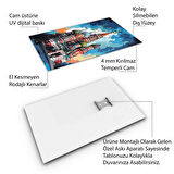 Yolculuk ve Seyahat Cam Tablo - Karışık - Dikey Motif 01-034