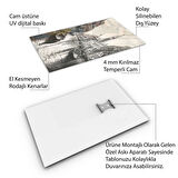 Yolculuk ve Seyahat Cam Tablo - Karışık - Dikey Motif 01-040