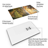 Yolculuk ve Seyahat Cam Tablo - Karışık - Dikey Motif 01-042