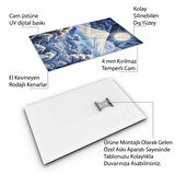 Yolculuk ve Seyahat Cam Tablo - Karışık - Dikey Motif 01-047