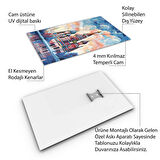 Yolculuk ve Seyahat Cam Tablo - Karışık - Dikey Motif 01-056