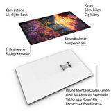 Yolculuk ve Seyahat Cam Tablo - Karışık - Dikey Motif 01-058