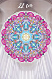 Mandala Desenli Ahşap Tablo Modeli, Ev, Oturma Odası, Salon, Ofis Şık Duvar Dekorasyonu