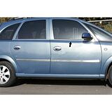 Markadan Opel Meriva Krom Cam Çıtası 2002-2010 8 Parça Paslanmaz Çelik