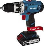 Proter PST 418 SL 18 V 2.0 Ah Çift Akülü Matkap