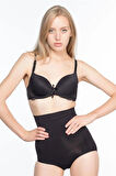 Siyah 7024 Ince Yüksek Bel Slip Korse