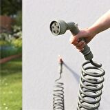 Verve Bahçe Sulama Spiral Hortum ve Tabanca Seti 15 Metre