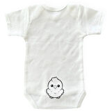 Funny Guess What Baby %100 Pamuk Bebek Body BEYAZ