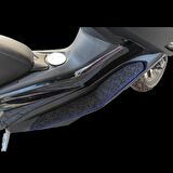 Motosiklet Aksesuar Koruyucu Paspas Arora MAX-T 150 Uyumlu Lacivert Kenar Overlok