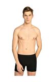 Erkek Siyah Elastan Likralı Boxer 6'lı Paket 114