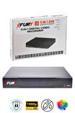 FURY 4 Lü Gece Renkli Görüş Güvenlik Kamerası Full Hd-su Geçirmez Güvenlik Kamerası Seti 320gb