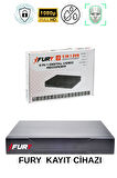 FURY 2 Kameralı 4 Warm Led Gece Renkli Görüş-Cepten İzle-Su Geçirmez Güvenlik Kamerası Seti 250GB