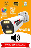 FURY 4 Kameralı Ip Güvenlik Kamerası Seti Sesli 4mp Gece Renkli Su Geçirmez 1506s 500GB