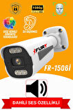 FURY 4 Kameralı Ip Güvenlik Kamerası Seti Sesli 4mp Gece Renkli Su Geçirmez 1506s 500GB