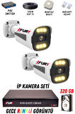 FURY 2 Kameralı Ip Güvenlik Kamerası Seti 4mp Gece Renkli Su Geçirmez 1506 320GB