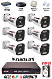 FURY 6 Kameralı Ip Güvenlik Kamerası Seti 4mp Gece Renkli Su Geçirmez 1506 250GB