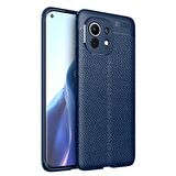 Gpack Xiaomi Mi 11 Kılıf Niss Silikon Deri Görünümlü