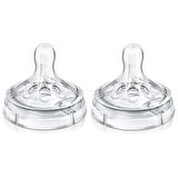 Avent Natural Biberon Emziği Silikon Akış Ayarlı 2 li (3 Ay+) 8710103873976