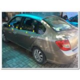 Markadan Renault Clio Symbol Krom Cam Çıtası 2009-2012 4 Parça Paslanmaz Çelik