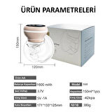 Giyilebilir Süt Pompası  Sessiz Bataryalı Giyilebilir Göğüs ve Süt Sağma Pompası GGP