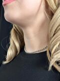 Oval Model Choker Çelik Zincir Kolye -Choker Serisi