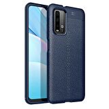 Gpack Xiaomi Redmi Note 9 4G Kılıf Niss Silikon Deri GörünümlüNano Glass