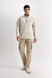 DeFacto Relax Fit Dik Yaka Fermuarlı Polar Sweatshirt D2348AX24AUBG106
