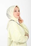Aker Eşarp Koyu Ekru Kadın Düz Polyester Eşarp