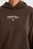 DeFactoFit NBA Chicago Bulls Kapüşonlu Kalın Sweatshirt D0688AX24AUBN335