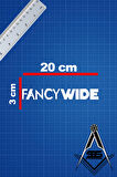 Fancy Wade 20x3 Jdm Yazı Araba-motosiklet Cam Etiket Sticker Beyaz Renk