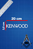 Kenwood 20x3,5 Jdm Yazı Araba-motosiklet Cam Etiket Sticker Beyaz Renk
