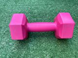 Pembe Plastik Dambıl Seti 1 Kg 2 Adet